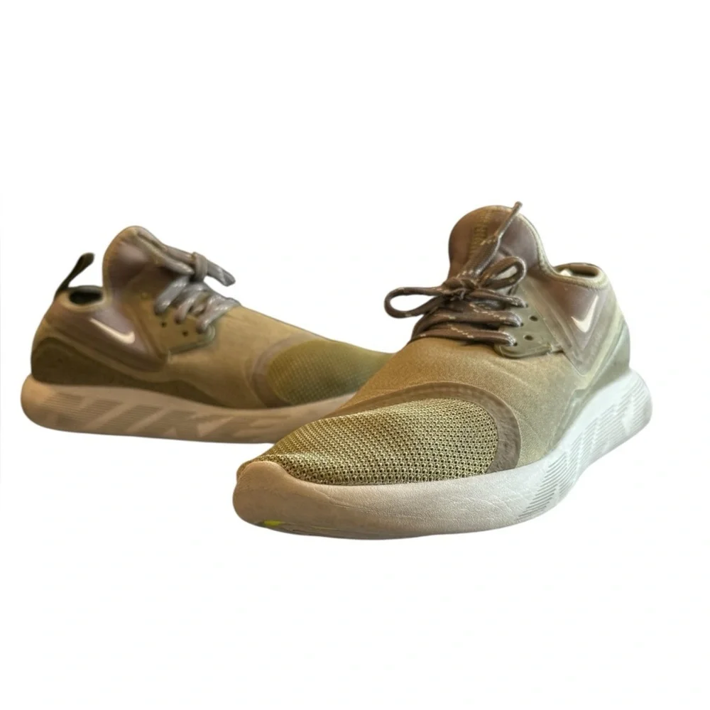 Nike Lunar Charge Men's Running Shoes Size 9 Olive Green